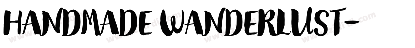 Handmade Wanderlust字体转换 Handmade Wanderlust字体转换